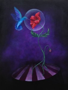 Poppy surfing Through Purple Haze