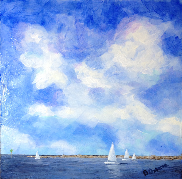 Florida, water, sailboat, sailing, clouds, blue, One Size Fits All, CAA,